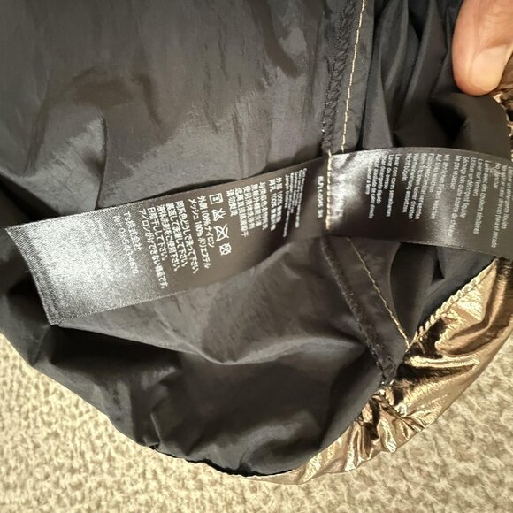 Ivy Park Jacket Hooded Pullover Windbreaker Metallic Gold - Picture 12 of 13